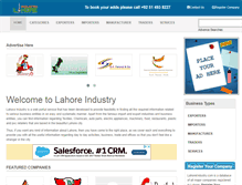 Tablet Screenshot of lahoreindustry.com